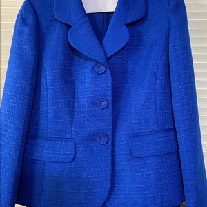 Blue Le Suit skirt suit